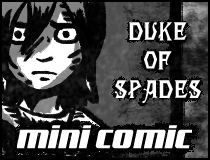 mini horror comic Duke of Spades